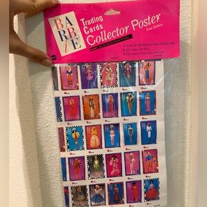 Sealed Barbie 1991 collector's poster